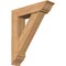 Ekena Millwork Traditional Traditional Smooth Bracket w/ Offset Brace, Western Red Cedar, 7 1/2"W x 30"D x 36"H BKT0806X30X36TRA01SWR - alternate 1